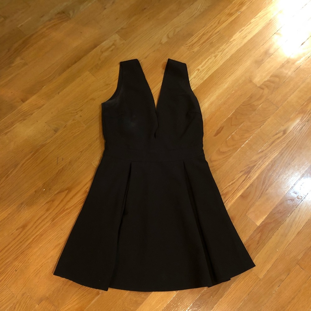 Low cut dress in front and back